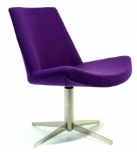 Harrison Chair. Chrome 4 Star Base. No Arms. Any Fabric Colour